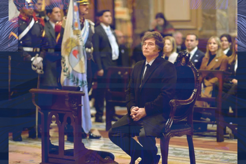 Duro mensaje del arzobispo García Cuerva ante Milei en el Tedeum