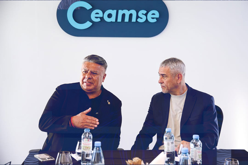 Jorge Ferraresi recibió a Chiqui Tapia