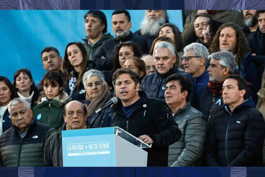 Kicillof encabeza un acto del MDF en Quilmes