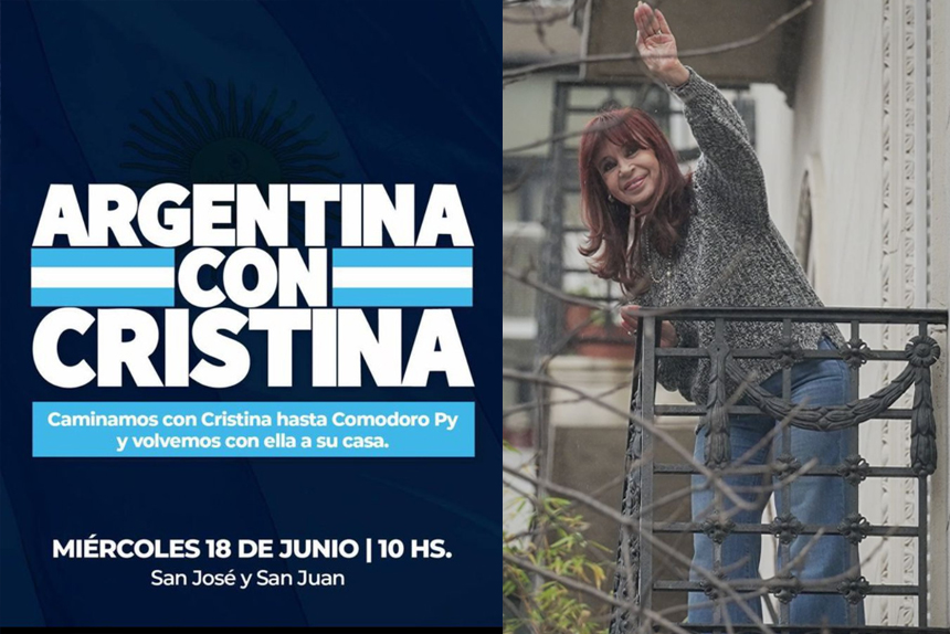 Kicillof moviliza para acompañar a Cristina