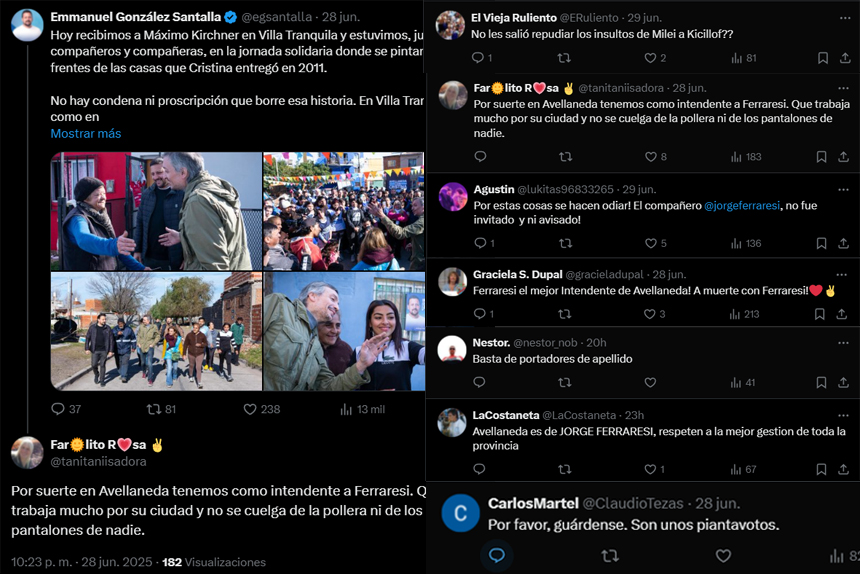 Máximo imposta unidad pero sale a provocar a los intendentes que no se le someten