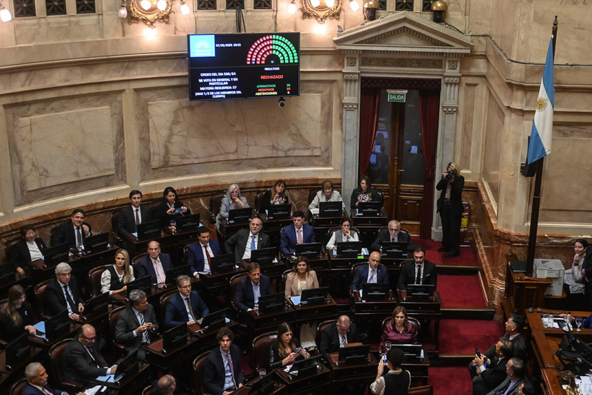 El Senado se une y derrota a Milei