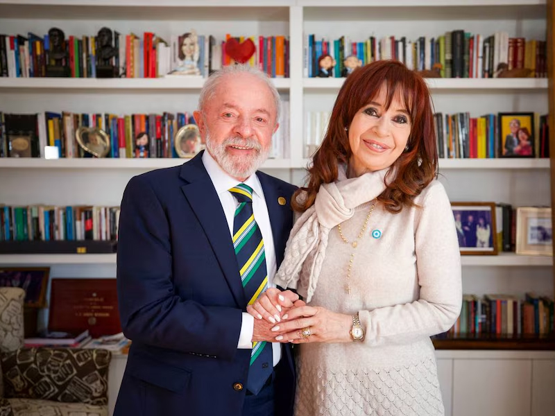 Lula visitó a Cristina en San José 1111