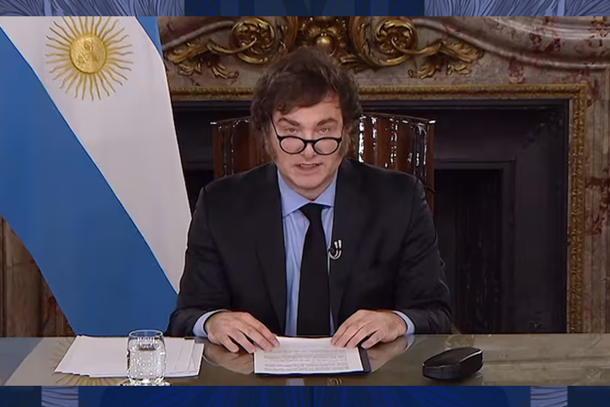 Con citas al Joker, Milei emitió otra cadena nacional