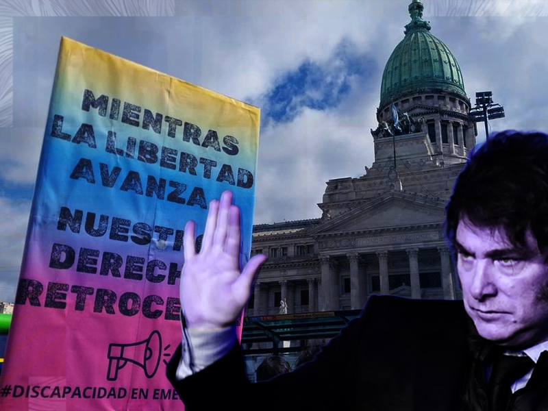 Milei suspende la ley para discapacitados, y aumenta escandalosamente la riqueza de los agroexportadores