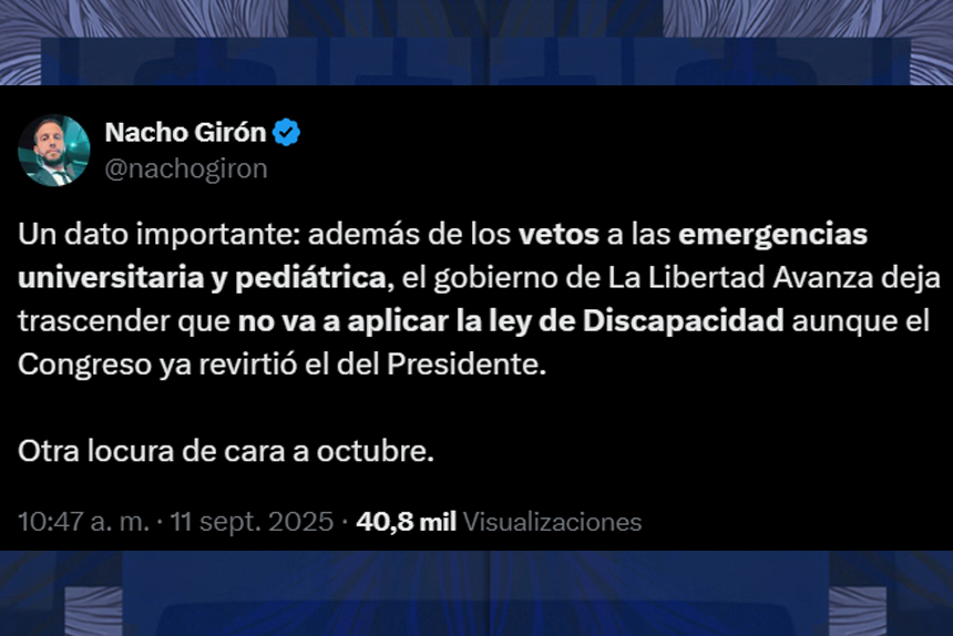 ¿Milei veta? Pues vete