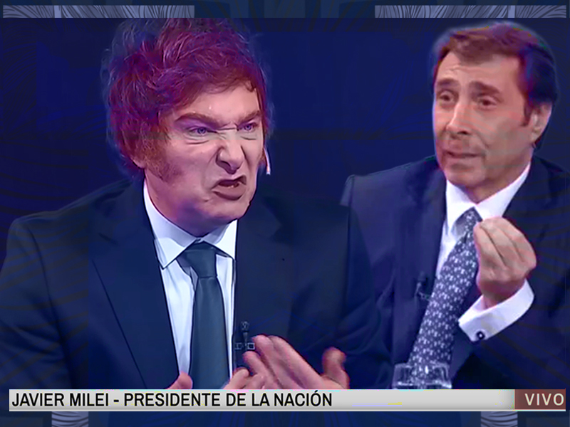 Feinmann incomoda a Milei con 2 repreguntas básicas