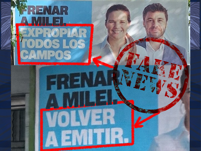 Milei difunde noticias falsas en un intento desesperado por remontar en las encuestas