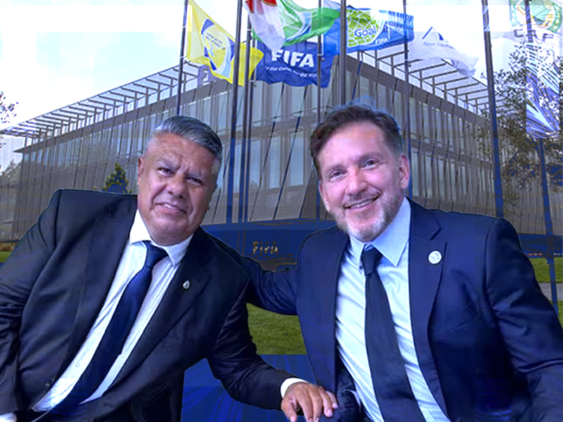 Chiqui Tapia le gana un importante round a Milei, que se terminó bajando del viaje al sorteo del Mundial