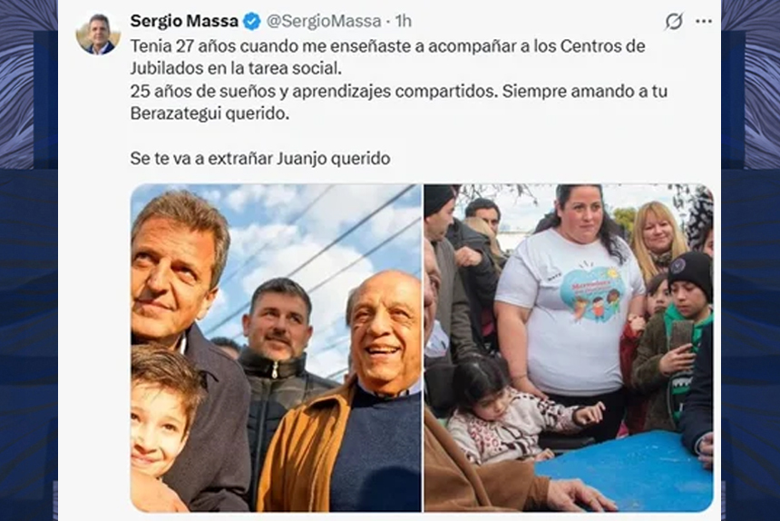 El peronismo despide a Juan José Mussi