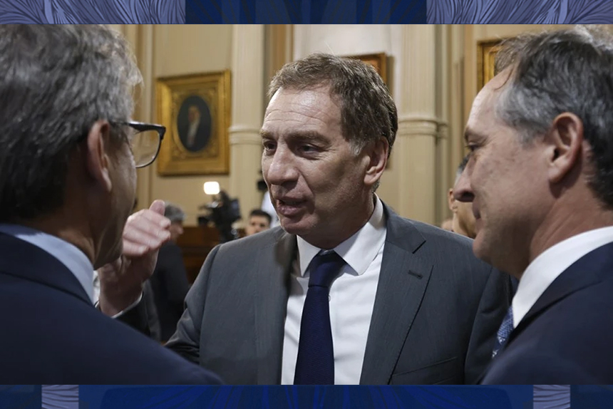 Mientras Santilli asumía, Bullrich y Adorni intentaban vaciarle el ministerio