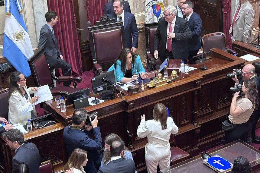 Tensión en el Senado: un nuevo cruce entre Villarruel y Karina Milei