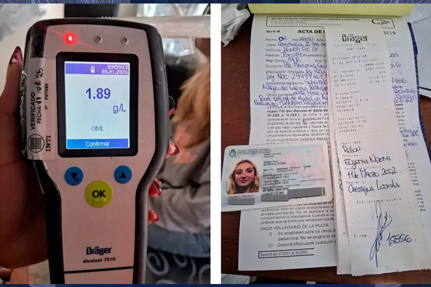 Eugenia Rolón chocó borracha