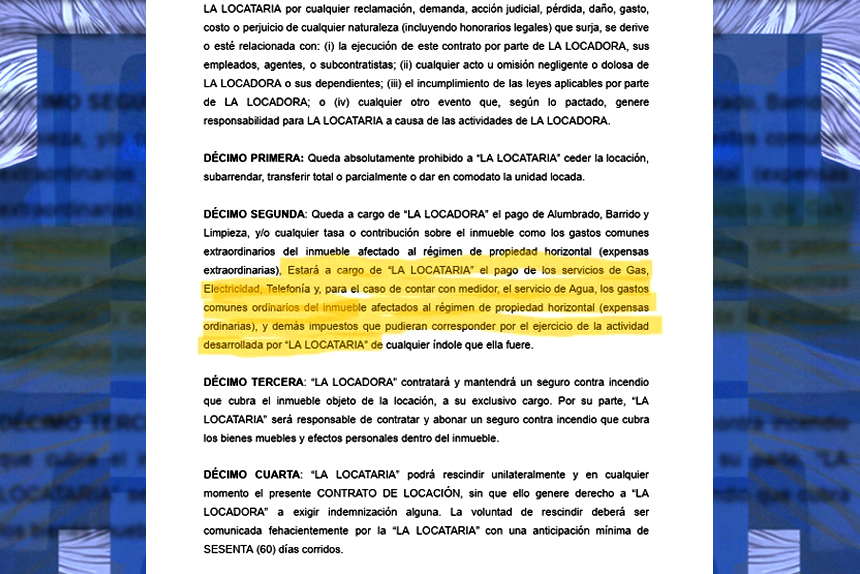 El ministro del ajuste tira 720 millones de pesos anuales en alquileres