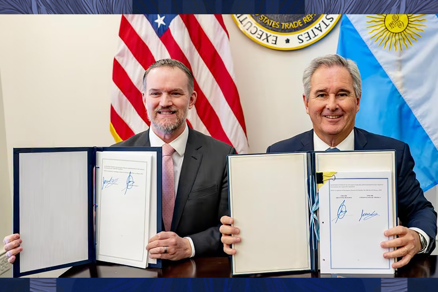 Milei firma un acuerdo con Estados Unidos que subordina por completo a la Argentina