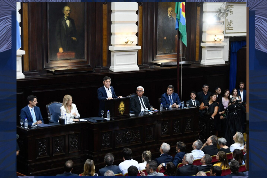 Kicillof inauguró las sesiones con duras críticas a Milei