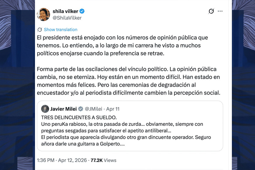 La imagen negativa de Milei no para de subir