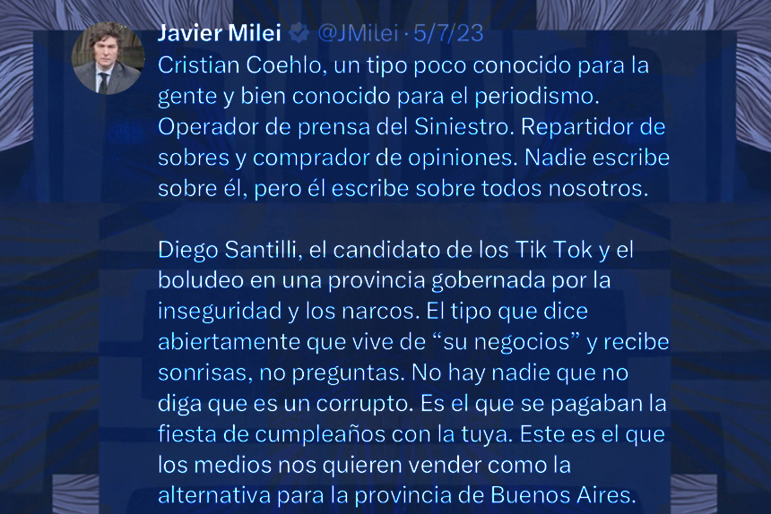 Con Santilli Jefe de Gabinete, Milei abraza definitivamente a la casta