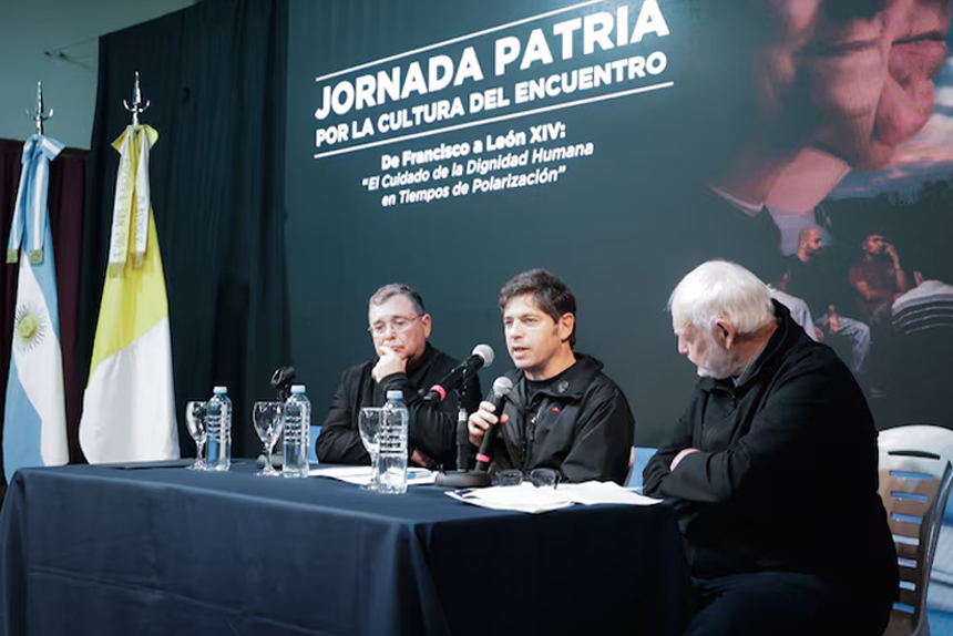 La Iglesia juntó a Kicillof, jueces e intendentes en el Conurbano para luchar contra la polarización