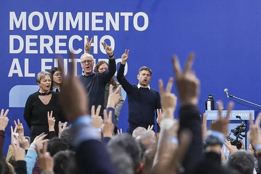 Kicillof, Massa y Máximo volvieron a juntarse
