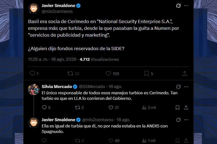 Los vínculos de la esposa de Cerimedo con la causa ANDIS