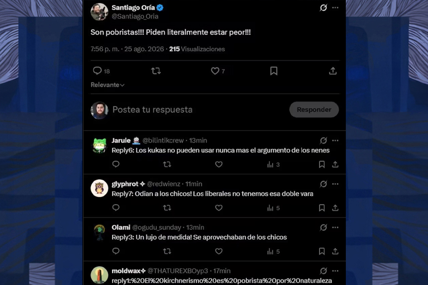 Santiago Oría y un debut para el olvido