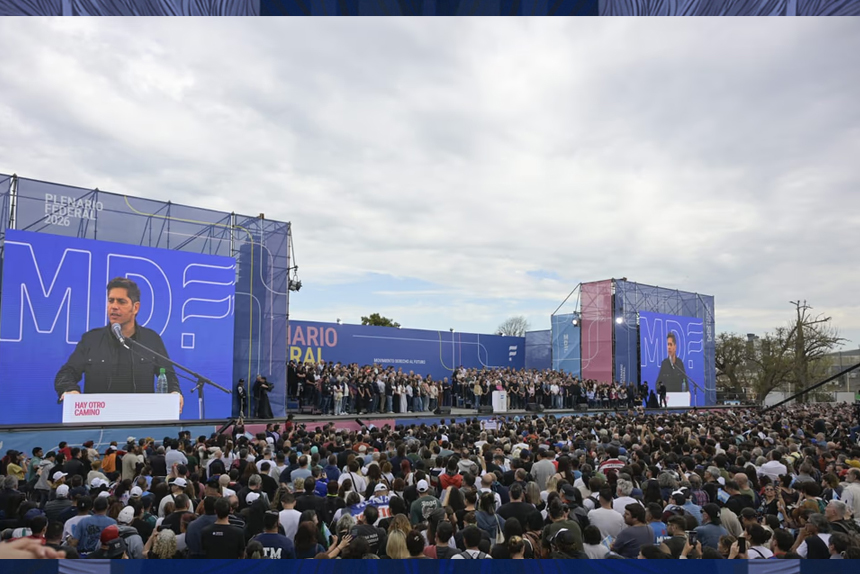 Lanzamiento 2027: Kicillof mostró músculo en Avellaneda